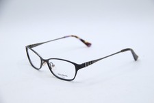 NEW VERA WANG LUXE EUROPA BK BLACK PURPLE TORT AUTHENTIC FRAMES EYEGLASSES 49-15