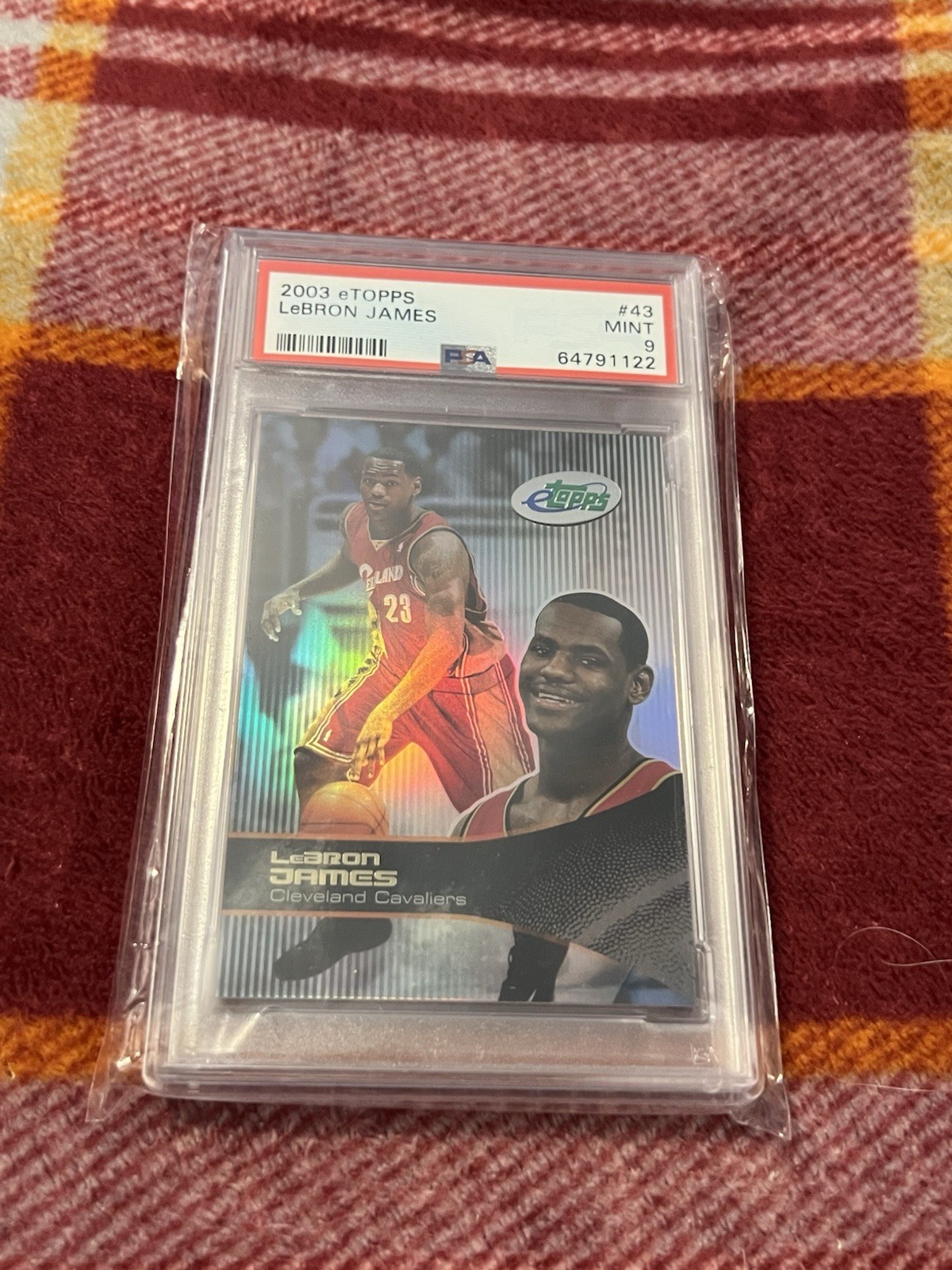 2003 Etopps #43 LeBron James Rookie PSA 9