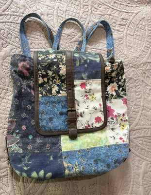 Myra Bag Floral Multicolor Backpack Purse w/ Zipper, Adjustable Straps, Pockets