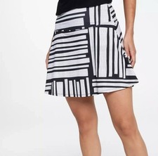 Calia 15 Golf Eagle Skort Graphic Grid Black Wmns XS NEW 68