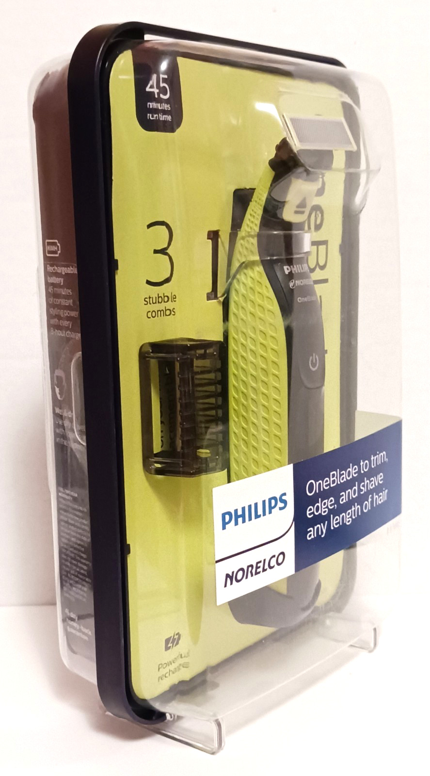 Philips Norelco OneBlade Hybrid Electric Trimmer Shaver Wet Dry QP2520/70 * NEW