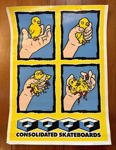 Consolidated Skateboards Todd Bratrud Poster Print Signed Numbered 428/500 Chick