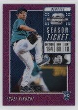2019 Chronicles Contenders Optic Purple Mojo Prizm 45/75 Yusei Kikuchi #6 0u7