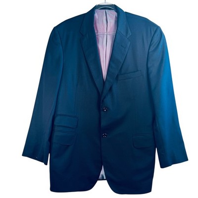 Tom James Executive Collection Mens Blazer Jacket Navy Blue Holland Sherry 40R