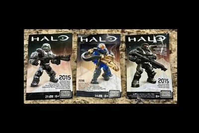 専用廃盤 サイン入りBLUE ENCOUNT HALO SIGNAL2枚 Halo Mega 3 SDCC Exclusive RARE Figures Blue Black Grey Green