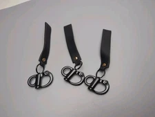 3 Pack Quick Release Clip Shackle 316 Stainless BLACK