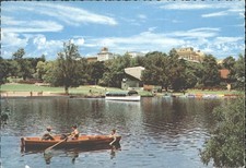 Adelaide Australia Torrens River Elder Park Rowboats Vintage Postcard