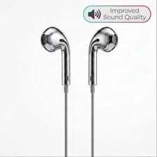 USB-C Wired Earbuds with Mic  Volume Control, Chrome Finish