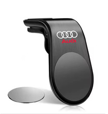 Supporto magnetico per telefono da auto in metallo, accessori per Audi Nero