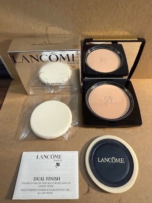 LANCOME DUAL FINISH Powder & Foundation In One 100 PORCELAINE DELICATE (I) NIB