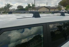 FOR KIA SOUL FIX POINT ROOF RACK CROSS BAR/RAIL 2015-2016-2017-2018 BLACK 2 PCS