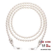 Glasses Chain, Pearl Eyeglass Chain, Beaded Eyeglass Chain White 1 Pc