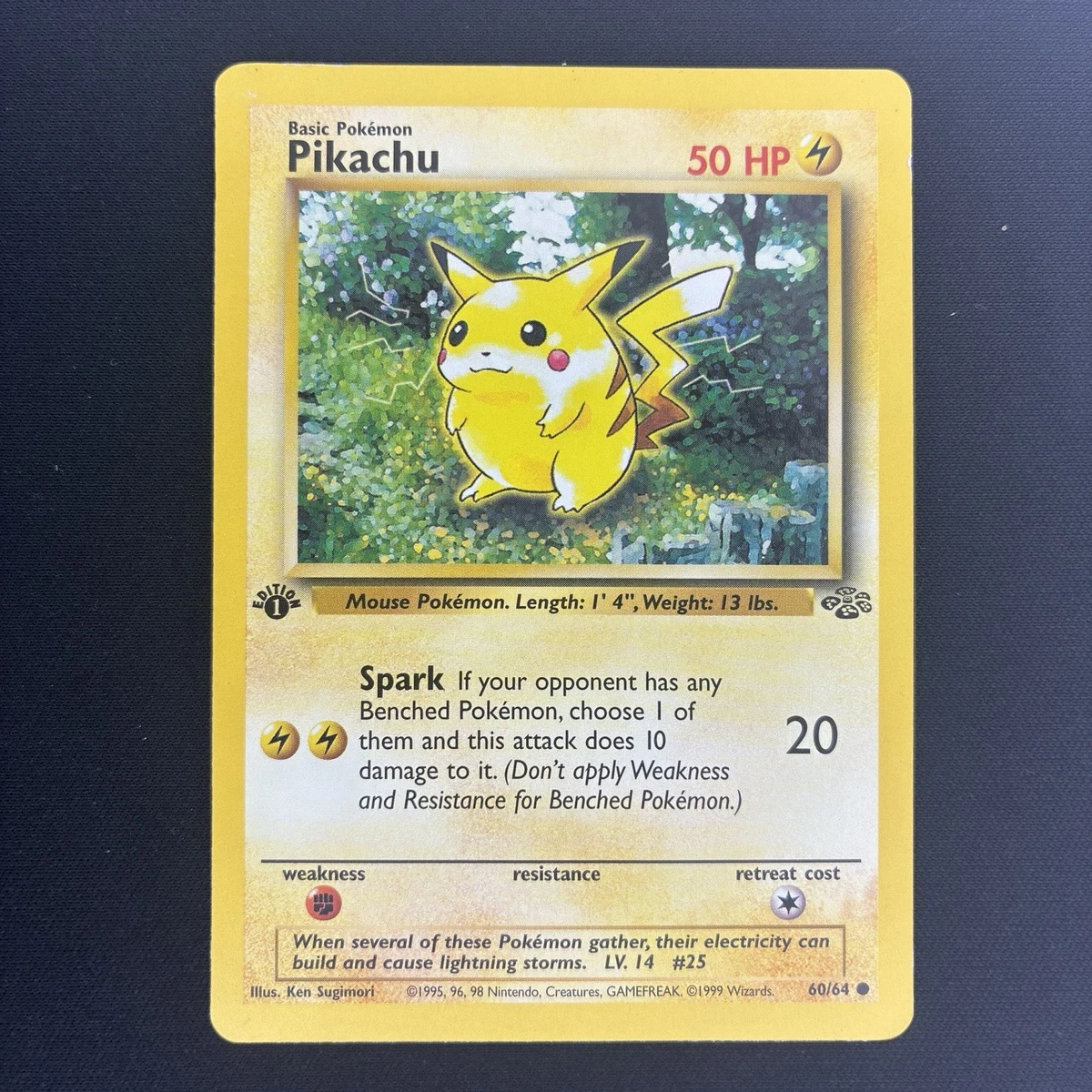 Pokémon Pikachu Pokémon TCG Jungle Individual Collectible Card