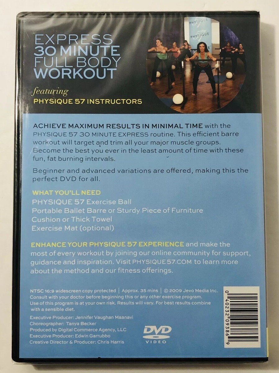 Physique 57 Express 30 Minute Full Body Workout DVD Tanya Becker