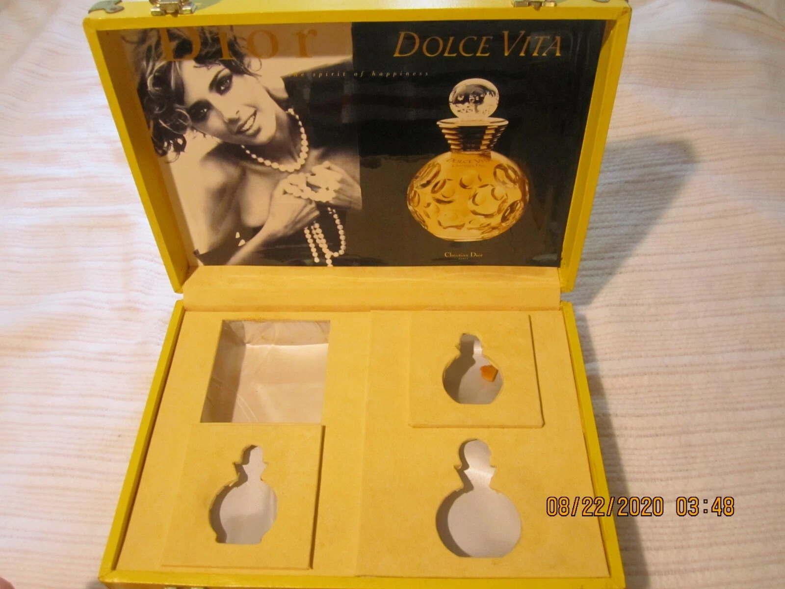 VINTAGE ! Coque costume parfum Christian Dior DOLCE VITA RARE !!! voir photos
