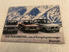 BUNDLE OF BRITISH LEYLAND BL CAR BROCHURES 1970s- ALLEGRO, MINI, MG, TRIUMPH, 