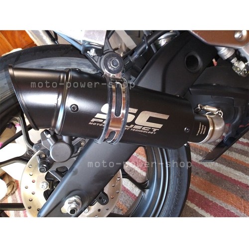 Slip for Yamaha MT-03 YZF R3 2015-2024 Exhaust Mid Tail Pipe Muffler Tips Black - Picture 2 of 13