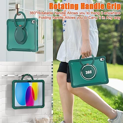 Ultimate Protective Case for iPad 10th Generation 10.9-inch 2022 Sturdy B-Teal - Picture 7 of 7