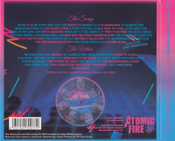 AT THE MOVIES Soundtrack of your Life Vol. 1 Movie Hits of the 80's CD+DVD 2022* - Bild 4 von 4