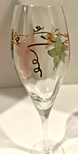 Rosenberg Romania Etched Grape & Leaf Tined Elegant Champagne Glass 8 oz ~ 10 