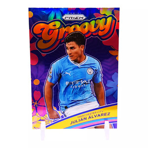 2023-24 Panini Prizm Premier League Julian Alvarez Groovy Man City Case Hit