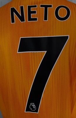 Wolverhampton Pedro Neto Jersey 2019/2020 Home Football Soccer Men