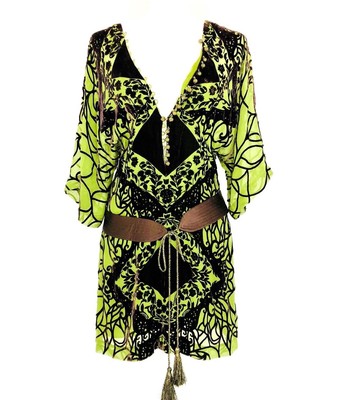 bcbg floral velvet burnout wrap dress