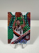 CJ McCollum 2019-20 Panini Mosaic GREEN PRIZM Will To Win Insert #1 Trailblazers