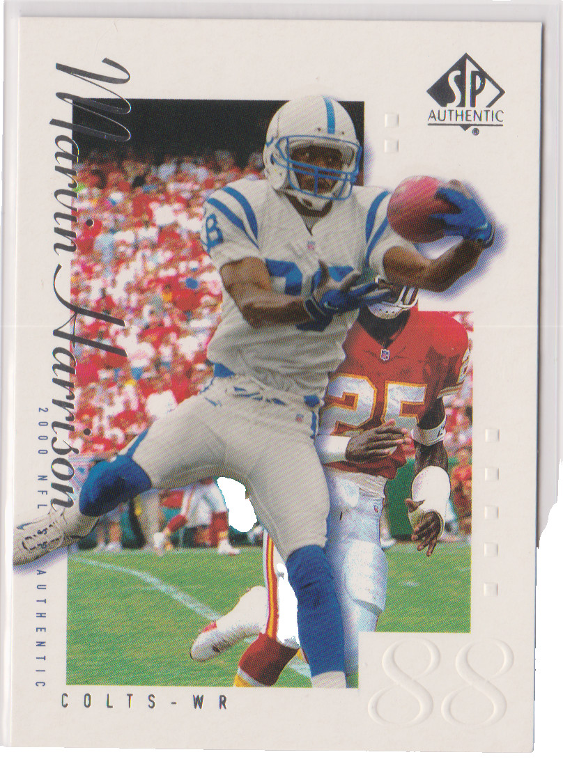 Marvin Harrison Baltimore Colts Wide Receiver 2000 SP Authentic Card # 37
