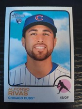 Alfonso Rivas Rookie 2022 Topps Heritage #69 RC Chicago Cubs