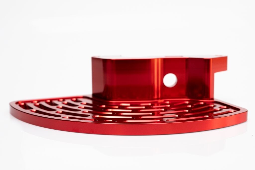 Cache disque de frein avant aluminium Beta 250 300 350 RR 13-22 rouge