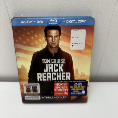 Jack Reacher  Blu-Ray DVD 2013 Movie Tom Cruise