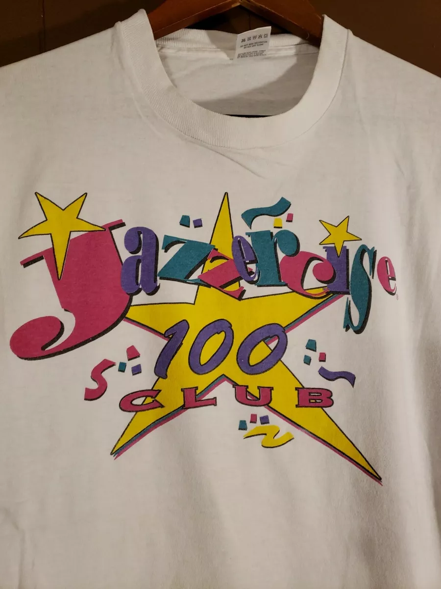 Vintage 80s Jazzercise Club 100 T-Shirt Men's XL Fitness 90's