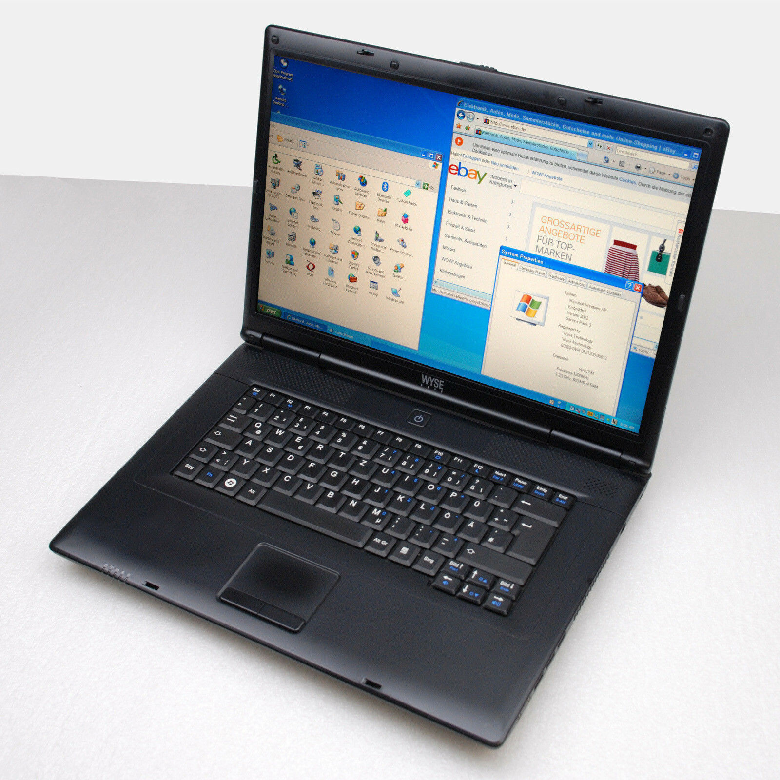39Cm 15.4"" Mobile Terminal Computer ThinClient Wyse Xnol X90Le Win XPe Ssd 1.2Gh