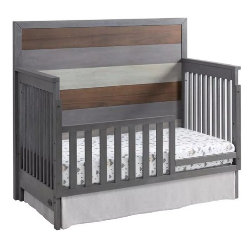 Gray Soho Baby Cascade Crib Guard Rail Kit 🐦🔥