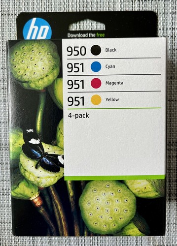 HP 950XL originele zwarte/951XL cyaan/magenta/gele inktcartridges - 4-pack : Hp