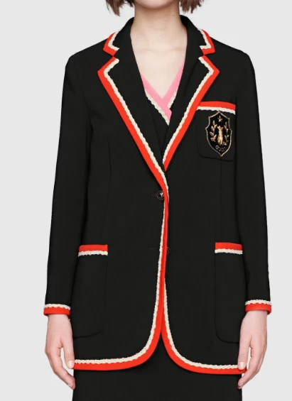 Blazer giacca Gucci Fox Crest Viscosa Nuovo con etichette $3700 Taglia 36 IT (2 US)