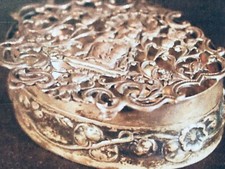BARGAIN Wm. COMYNS for TIFFANY big Antique silver pot-pourri box London 1872