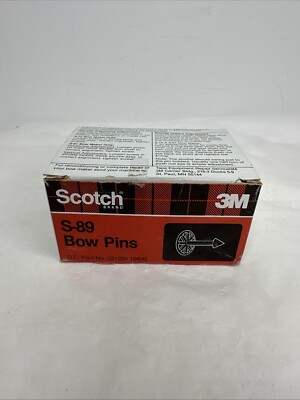 Vintage 3M Scotch 1000 Bow Pins - Bow Master Magic - S-89 Natural Color