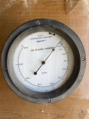 #ad Mid West Instrument 106QE 00 GVY O Differential Pressure Gauge 1500PSI $49.00