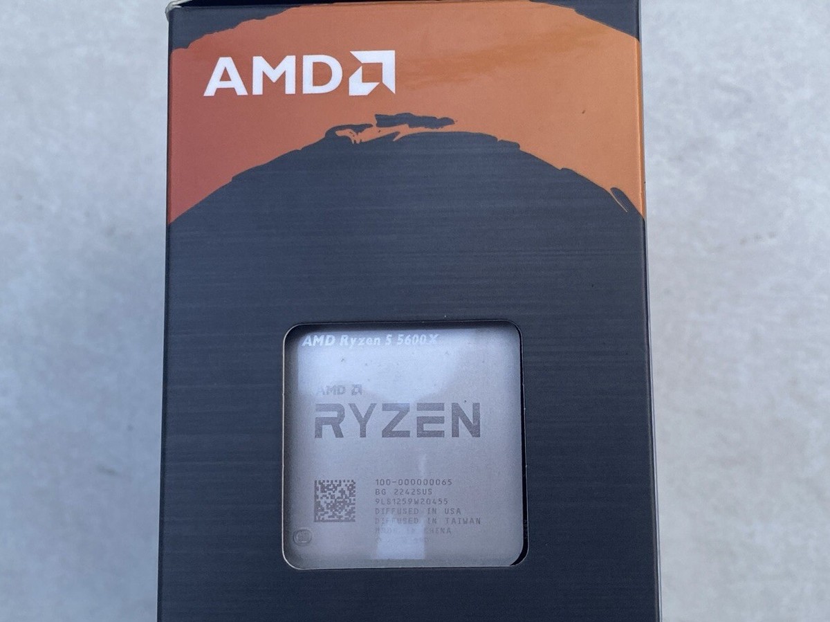 AMD Ryzen 5 5600X Desktop Processor (4.6GHz, 6 Cores, Socket AM4