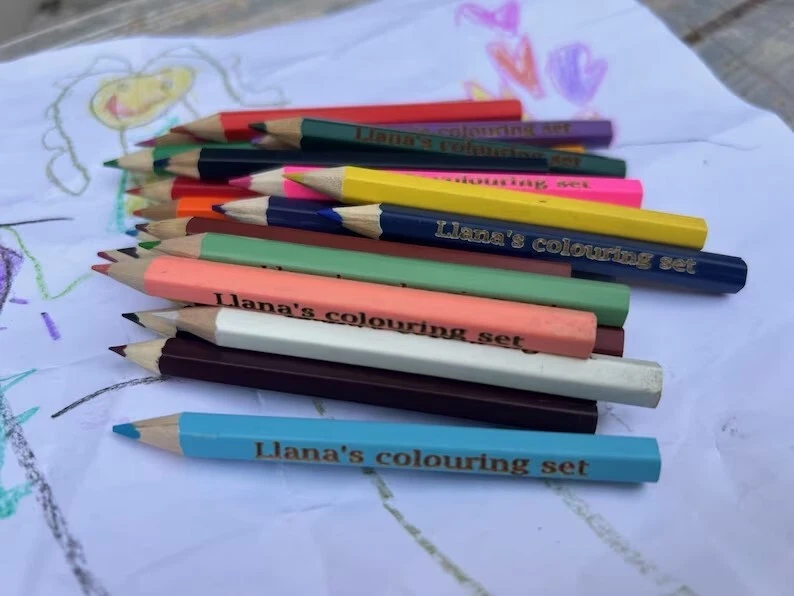 Personalised colouring pencils deals