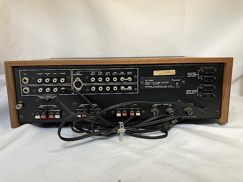 SANSUI AU-888 Integrated Amplifier | Transistor Stereo SANSUI AU-888 Integrated Amplifier | Transistor Stereo