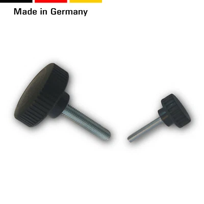 1 Rändelschraube/Stellschraube/Drehgriff 50mm, M8 M10, Kunststoff/Stahl verzinkt - Bild 1 von 3