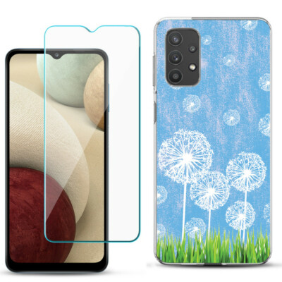 Slim Case for Samsung Galaxy A32 5G, w/ Tempered Glass - Dandelion Sky