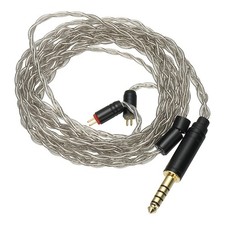IEM Earphone Cable 28AWG 1.2m 4 Cores HiFi Ear Monitor Cable Gray 4.4mm, 2PIN 