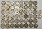 Roll of 50 Silver Mercury Dimes $5 Face Value 90% Silver Coins Mixed Dates  VLM3