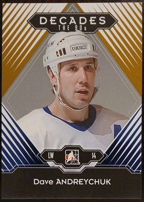 2013 - 2014 ITG Dave Andreychuk Decades The 90's Gold /30 #47 Hockey Card