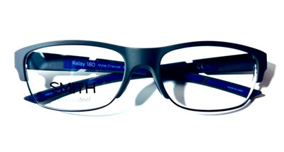 SMITH RELAY 180 MATTE CHARCOAL 8HT AUTHENTIC FULL RIM EYEGLASSES FRAME 55-17-135