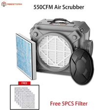 Abestorm 550CFM Air Scrubber Industrial Basement Home Renovation Repair Filter
